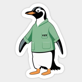 Veterinarian Penguin Sticker